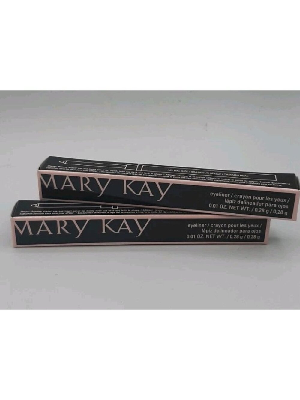 Mary Kay Eyeliner STEELY 090138 Twist Up Pencil .01 oz Full Size Boxed Lot of 2